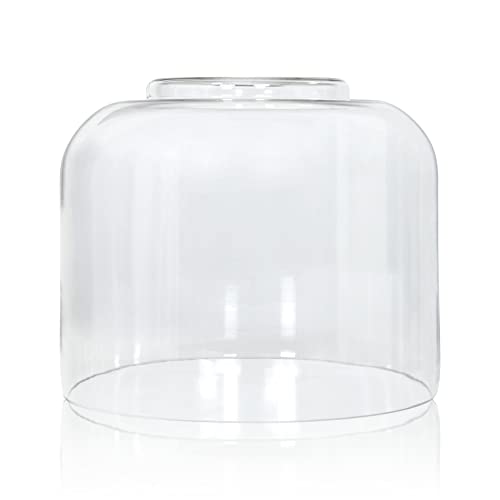 Kira Home Luxe 9' Pendant Light Glass Shade Replacement w/Clear Jar Shape, Chandelier Glass Upgrade...
