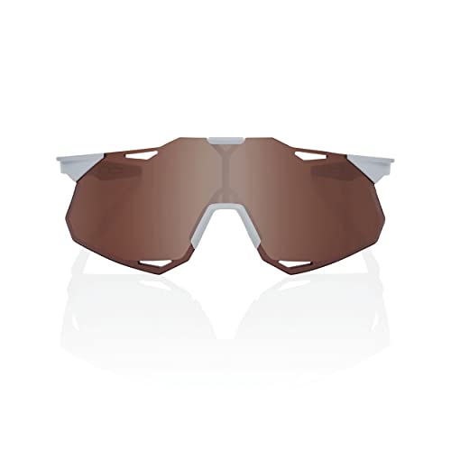 Image of 100% HYPERCRAFT XS - Matte Stone Grey - HiPER Crimson Silver Mirror Lens