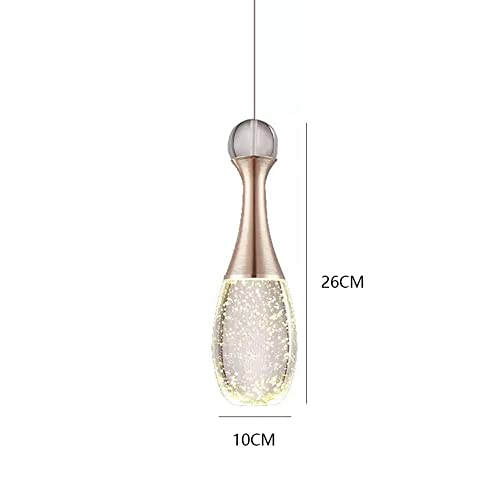 Lámpara de techo LED de burbujas luz fría 6000K moderna con cristal industrial 2 uds 4
