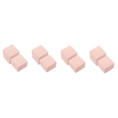 LALAFINA 4sets Rubber Stamps Carving Blocks DIY Stamp Making Kit Pink Linoleum Handmade Carving Material 10pcs*4