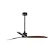 Faro 33395 - JUST FAN Ventilatore da soffitto nero/legno con motore DC
