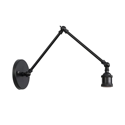 Sunny Lingt LOFT Long Bras Oscillant Applique Murale Pliable Télescopique en Métal en Fer Forgé Appliques Industrielles Rétro Appliques Décoratives pour Chambre Chevet Couloir Salon
