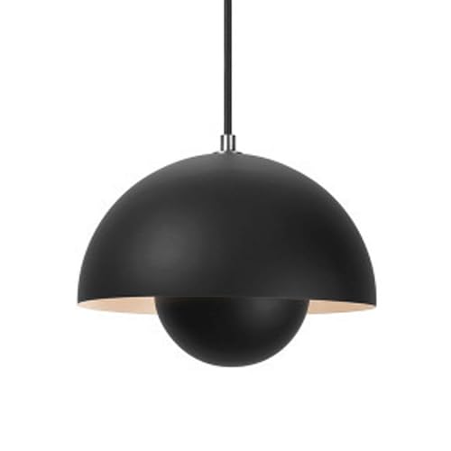 LYMSXAZOU Metal Chandelier Pendant Lamp with Creative Color Lampshade - E27 Base Single Hanging Light for Bedroom and Restaurant Decoration