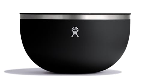 Hydro Flask Outdoor Insulated Serving Bowl – Stainless Steel Food Container with Lid – Camping Kitchen Essentials 3 Qt Black by Hydro Flask - Used condition - US$41.03