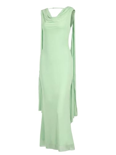 Image of Parthea Women's Summer Formal Wedding Guest Dresses Sleeveless Backless Long Elegant Evening Party Maxi Bodycon Dress