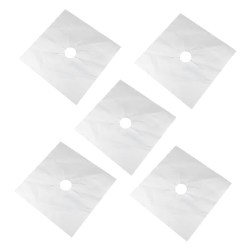 ERINGOGO 5 Piezas Gas Antiadherente Reutilizable Cocinas Cubierta de Quemadores de Gas Accesorio de Cocina Práctico Limpiar