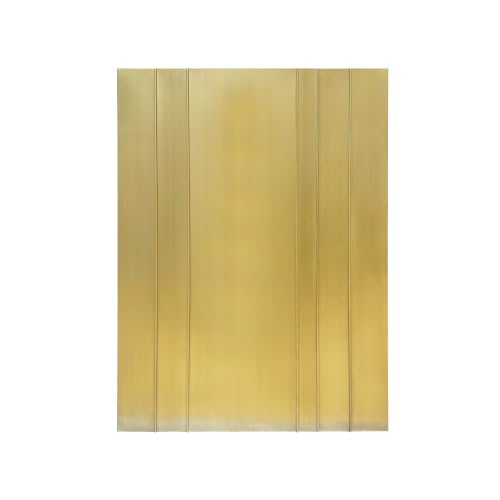 Image of SINDA Brass Range Hood with Internal Motor, Lighting and Baffle Filter, 36 inchW x 48 inchH, Wall Mount, Brushed Brass Color, In Stock