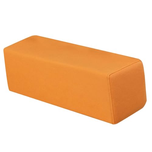 LeeQinersw Almohada de Reposabrazos para Brazo Cojín de Apoyo Recto con Espuma Compacta Funda Lavable Extraíble Accesorio para Sofá Cama Sillón Automóvil Adecuad, Naranja, tal como se describe