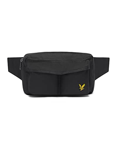 Lyle & Scott Bauchtasche Herren Schwarz | Kleine Tasche für Herren und Damen mit verstellbarem Verschluss, Gürteltasche