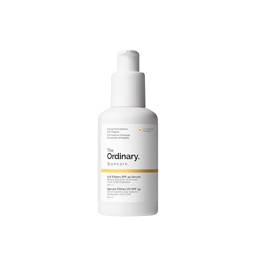 The Ordinary UV Filters SPF 45 Serum lightweight hydrating broad-spectrum sunscreen protects against UVA and UVB rays compatible with makeup no white cast 60ml