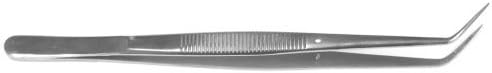 Surgical Grade Stainless Steel Tweezers 6 1/2" Angled RT-76 by RecoAquaRepo