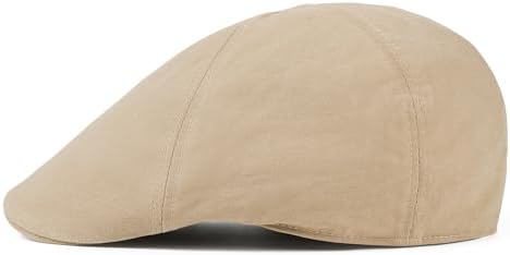 BOTVELA Newsboy Cap for Men Cotton Beret Ivy Irish Gatsby Driving Cabbie Hat