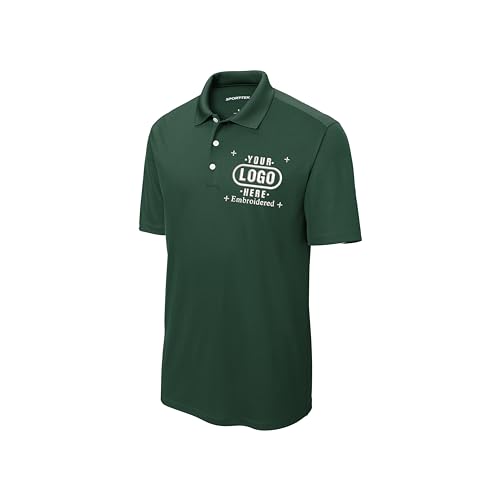 Custom Polo Shirts for Men Custom Embroidered Polo Shirt, Personalized with Text & Logo Black4