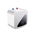 1500W 110V Electric Mini Tank Water Heater 8L Wall or Floor Mounted Instant Hot Water Heater for Trailer, Bathroom, Kitchen Under Sink Counter Cupboard (Style 2)