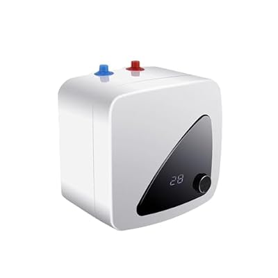 1500W 110V Electric Mini Tank Water Heater 8L Wall or Floor Mounted Instant Hot Water Heater for Trailer, Bathroom, Kitchen Under Sink Counter Cupboard (Style 2)