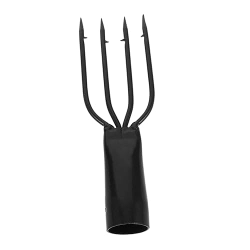 HONITANO Forchetta Da Pesca in Acciaio 4 Punte Con Ardiglione, Strumento Per Pesca Subacquea in Acqua e Salata, Accessorio Professionale Per Cattura Pesci