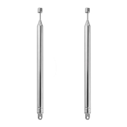 CWPFVQA Mástil De Antena Telescópica De 2 Piezas, Antena De Radio Portátil, Antena De Radio De Coche, Antena De Radio De TV, Antena De Radio FM, Antena De Cardán