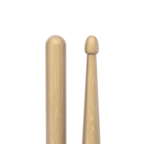 Image of ProMark Rebound 5AB Long Hickory Drumsticks - Enhanced Reach for Versatile Drumming - Acorn Wood Tip - 1 Pair
