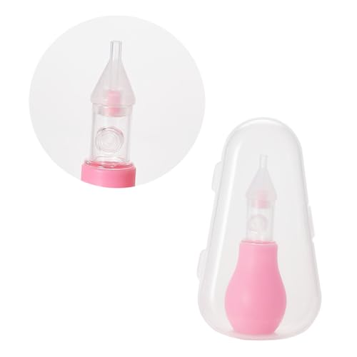 YARNOW Aspirador de Bebés Almacenamiento Limpiador de Mucosidad Pequeños el Cuidado del Niña Color Rosa