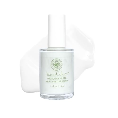 Honeybee Gardens Manicure White WaterColors Water-Based Nail Polish, 0.5 oz