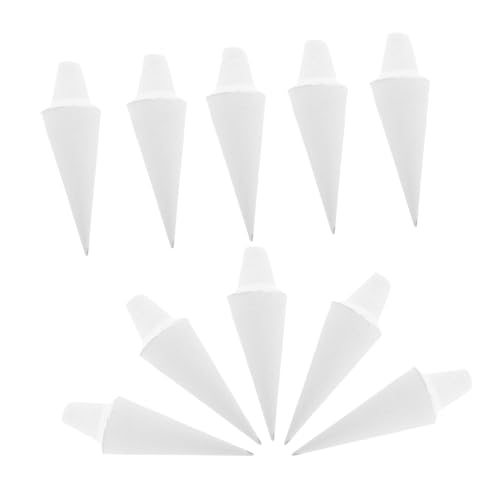 KALLORY 10pcs Ceramic Pottery Kiln Nails Heat-Resistant Support Pegs for Clay Sculpture Tools