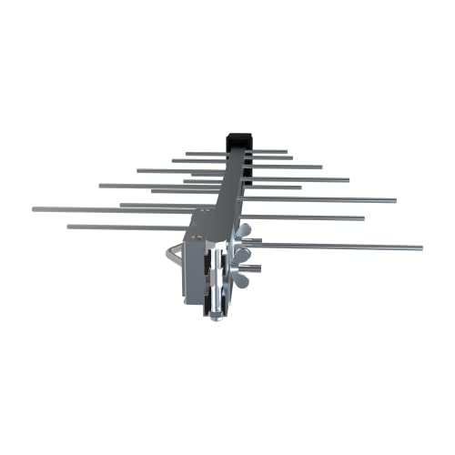 Antenne TV extérieure amplifiée 18dB TNT HD câble 20m UHF - 2