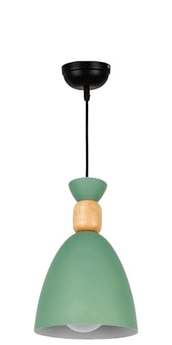 Image of Modern Green Aluminium Pendant Light for Ceiling, Decorative Hanging Light for Living Room, Dining Room, Kitchen & Cafe Pack of 1