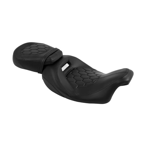 Asiento Touring para conductor de moto Glide y Road King con acabado premium anatómico 3