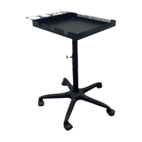 Generic Salon Tray on Wheels Salon Tray Cart with Platform Rolling Cart Hairdressing Tray for SPA