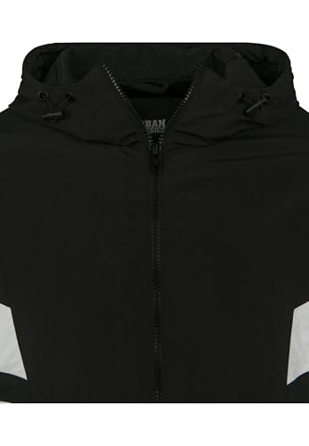 Veste track jacket Urban Classics homme crinkle panel coupe-vent - 4