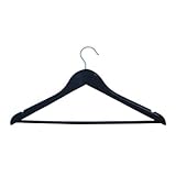 MSV Set mit 6 Hängehaken aus Holz Schwarz