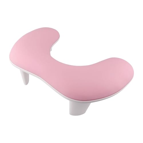ChuYiElegance ネイルアートハンドピロー PUレザーマニキュア U字型構造 手首支え クッション性 コンパクト設計 持ち運び簡単 デスクトップ設置可能 耐久性 サロン アーティスト 個人利用に適用, ピンク