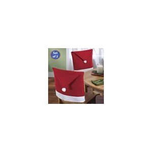 Santa Hat Chair Cover Set of 2