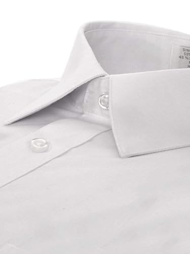 Marquis Men's Regular Fit French Cuff Cotton Blend Solid Dress Shirt3