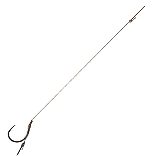 8 x Method Feeder BARBLESS Haken Rig`s mit Spike/Nadel Schonhaken und geflochtener Schnur von #4 bis #12 erhältlich (#6/0,16mm)