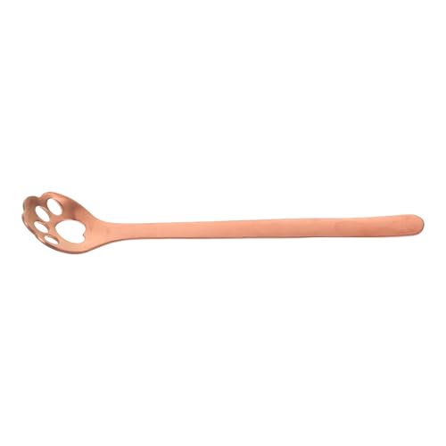 COLLBATH Cute Design Stainless Steel Mixing Spoon Long Handle Coffee Spoon for Tea Ice Cream and Desserts for Home Office and Use
