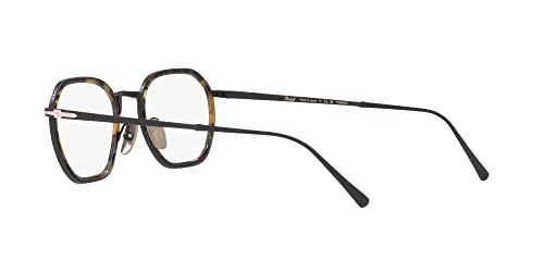 Persol Po5011Vt Round Prescription Eyewear Frames, Black/Demo Lens, 47 Mm #TOP4