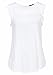 LASCANA Women's Sleeveless Flounce Top White 4/6