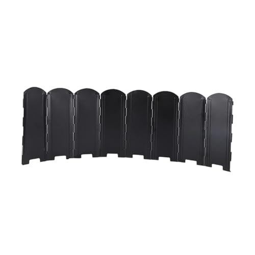 APLVFFZH Paraviento para Estufa de Camping Bloqueador de Viento Portátil Plegable con Paneles Ajustables Y Alta Resistencia Térmica Adecuado para Camping Excur, Negro, 40 Cm de Altura