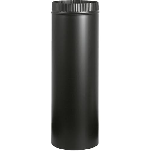 Imperial Manufacturing Group BM0111 6" X 24" Black Matte Stove Pipe