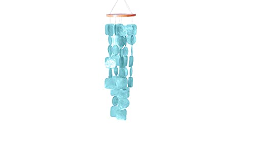 Capiz Shells Seashell Wind Chime Brightly Colored Good Luck Charm Capiz Seashell Wind Chime Good Luck Charm Soft Soothing Sound Visually Appeal Garden Patio Home Decoration Mobile Indoor Outdoor