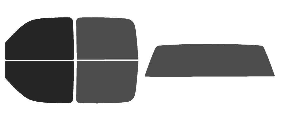 The Tint Effect Precut Window Tint Kit Compatible with Chevrolet Silverado 1500 Crew Cab Truck (1999-2006) &amp; (2007 Classic)(Full Truck 15% Front / 30% Rear and Solid Rear) Automotive Film