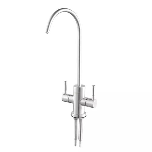 Robinet de cuisine double bec pour eau potable idéale pour toute la famille
