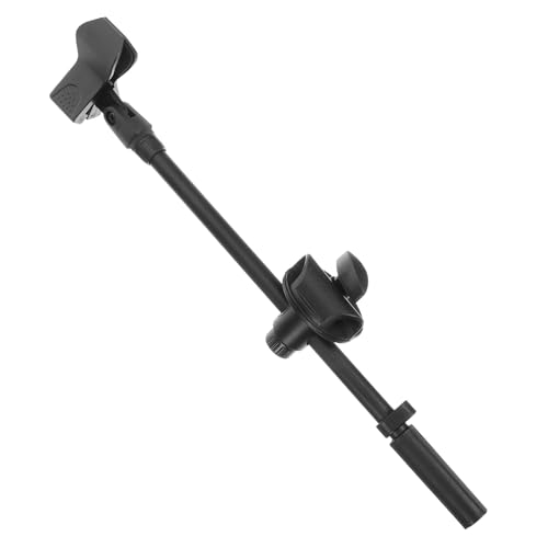 FUNOMOCYA Brazo Soporte Micrófono Metálico Ajustable Con Pinza y Doble Clip Para Estudio y Streaming Compatible Con Móviles y Micrófonos Profesionales Resistente y Versátil