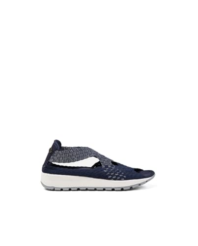 B M BERNIE MEV NEW YORK Women's Tara Blossom - Las correas tejidas agregar una textura característica y un toque deportivo (Navy Shimmer, Sistema tallas calzado EU, Adulto, Números, mediano, 40)