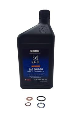 Image of Yamaha RHINO 450 /660 / 700 (2004-2013) all Models Differential /Gear Oil Change Kit 1 Quarts ACC-GROIL-5G-QT /Washers