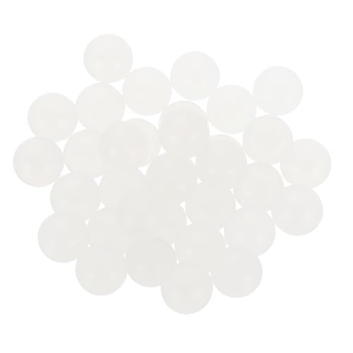 QUARKZMAN 100 Stück PP Kunststoff Lagerkugeln 12mm Massiv Kunststoffkugeln Präzisions Lagerkugeln Weiß