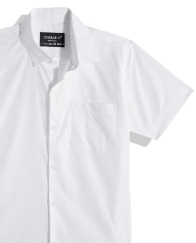 Image of CHARCHIT Boys Cotton Half Sleeves Solid Casual Shirt