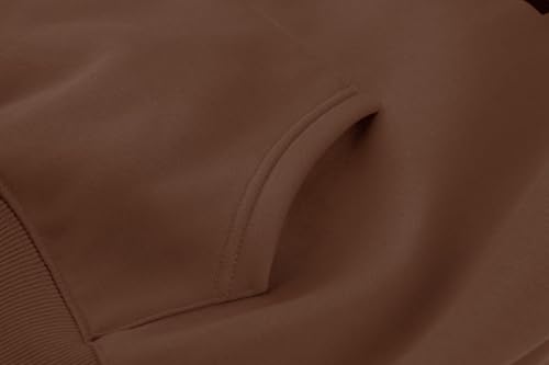 SAFRISIOR Oversized Hoodies for Women and Men Couples Fleece Basic Solid Hooded Sweatshirt Pullover Jackets