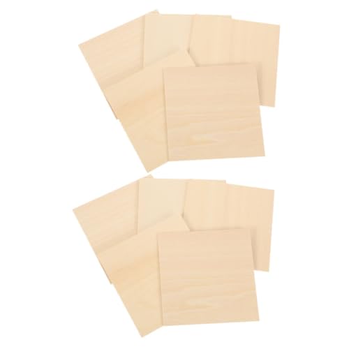 Genérico 10 piezas Tablones de Madera de sin Terminar para Manualidades DIY Decoración Pintura y Grabado Modelos Artesanía